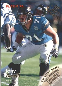 Tony Boselli Jacksonville Jaguars 1996 Fleer NFL #62